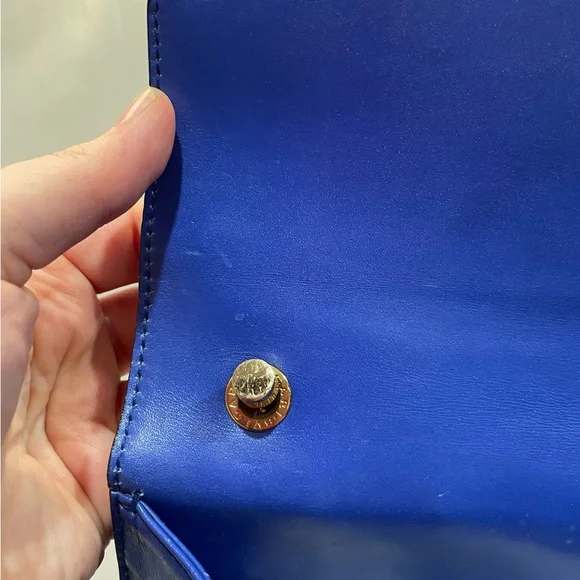 EUC Bvlgari Calfskin Leather Serpenti Forever Crossbody Blue Bag Purse Authentic - Picture 8 of 15